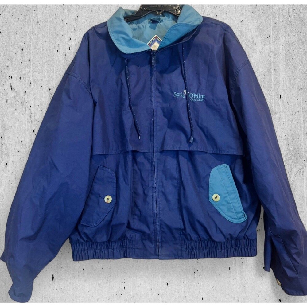 VTG Gear For Sports Spring O’Mint Golf Blue Green Full-Zip Jacket Men's XL